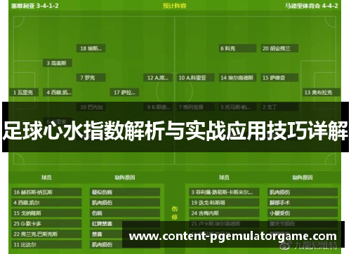 足球心水指数解析与实战应用技巧详解